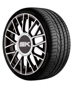 Ficha técnica e caractérísticas do produto Roda Shock Sk18 Aro 15X6 4X100/108 Preta com Diamantado Jogo