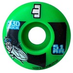 Ficha técnica e caractérísticas do produto Roda Skate Moska Rock 53d 51mm Street Kit com 4 Rodas Verde e Preta