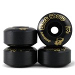 Roda Skate Street 51mm Black Sheep Nacional 99a Preta