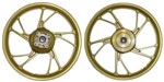 Roda Titan 125 2009 a 2013 Freio Lona Modelo 160 Dourado Pe Galinha S/ Câmara - Scud