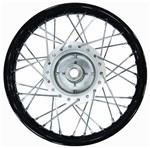 Roda Traseira Biz 100 Biz 125 Aro Preto Raiada - Serjão Parts