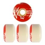 Rodas Bones Original Formula 55mm V-4 Branca e Vermelho