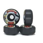 Rodas Moska Rock Poliuretano 53mm 53D Skate Street Mini Ramp Preto