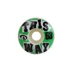 Rodas This Way Style 53mm Branca/Preto/Verde