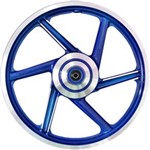 Ficha técnica e caractérísticas do produto Rodas Titan 125 Ks Fan 2008 Ft Strada Par Andra - Azul