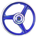 Ficha técnica e caractérísticas do produto Rodas Titan 150Cc Esd Fd Cbr Polido Par Andra - Azul 2130
