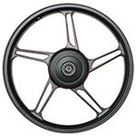 Ficha técnica e caractérísticas do produto Rodas Cg 150Cc Fan Titan 2014 Fd New 300 Par Andra - Preta