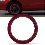 Ficha técnica e caractérísticas do produto Sobre Aro Vermelho Universal Aro 14 ABS Compatível com Rodas de Ferro com Fixação por Pressão