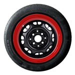 Ficha técnica e caractérísticas do produto Sobre Aro Vermelho Universal para Roda Aro 13