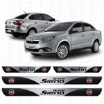 Ficha técnica e caractérísticas do produto Soleira Resinada Personalizada para Fiat Grand Siena