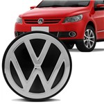 Ficha técnica e caractérísticas do produto Sub Calota Centro Miolo Roda VW Gol G5 2009 a 2012 ABS Alta Resistência e Nylon Preta e Cromada 51mm - Emblemax