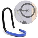 Ficha técnica e caractérísticas do produto Suporte de Parede Vertical Fixo 01 Bicicleta Bike Aro 20 24 26 29 Peixinho - Preto e Azul