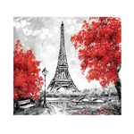 Ficha técnica e caractérísticas do produto Torre Eiffel de poliéster impermeável Impressão Colorida Toalha de mesa 137*137