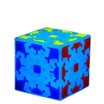 Ficha técnica e caractérísticas do produto 3x3 azul luminoso Magia engrenagem Cube Cérebro Teaser Adulto Releasing Pressão Cube velocidade enigma Toy